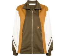 Sportjacke in Colour-Block-Optik - Braun
