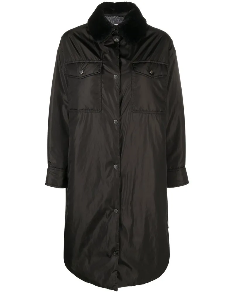 Moncler Lange Jacke - Schwarz Schwarz