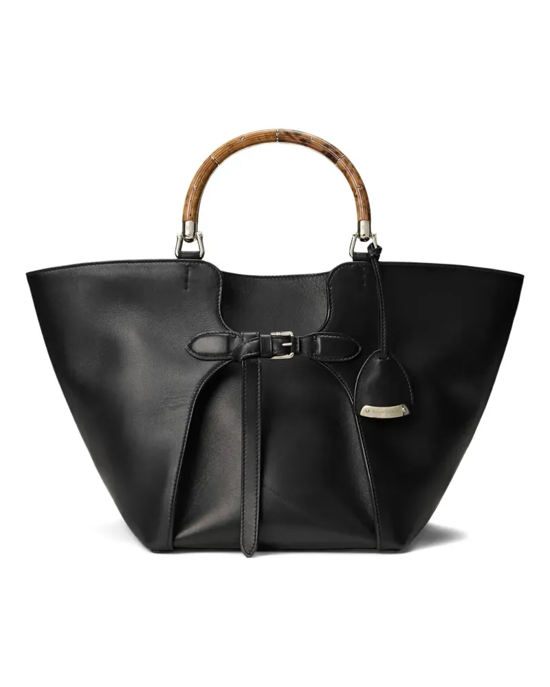 Ralph Lauren medium leather tote bag - Schwarz Schwarz