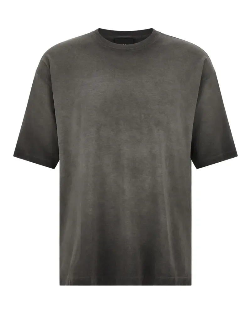 THOM KROM cold-dyed logo-embroidered T-shirt - Grau Grau