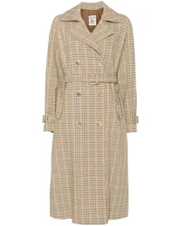 Semicouture Trenchcoat mit Karomuster Nude