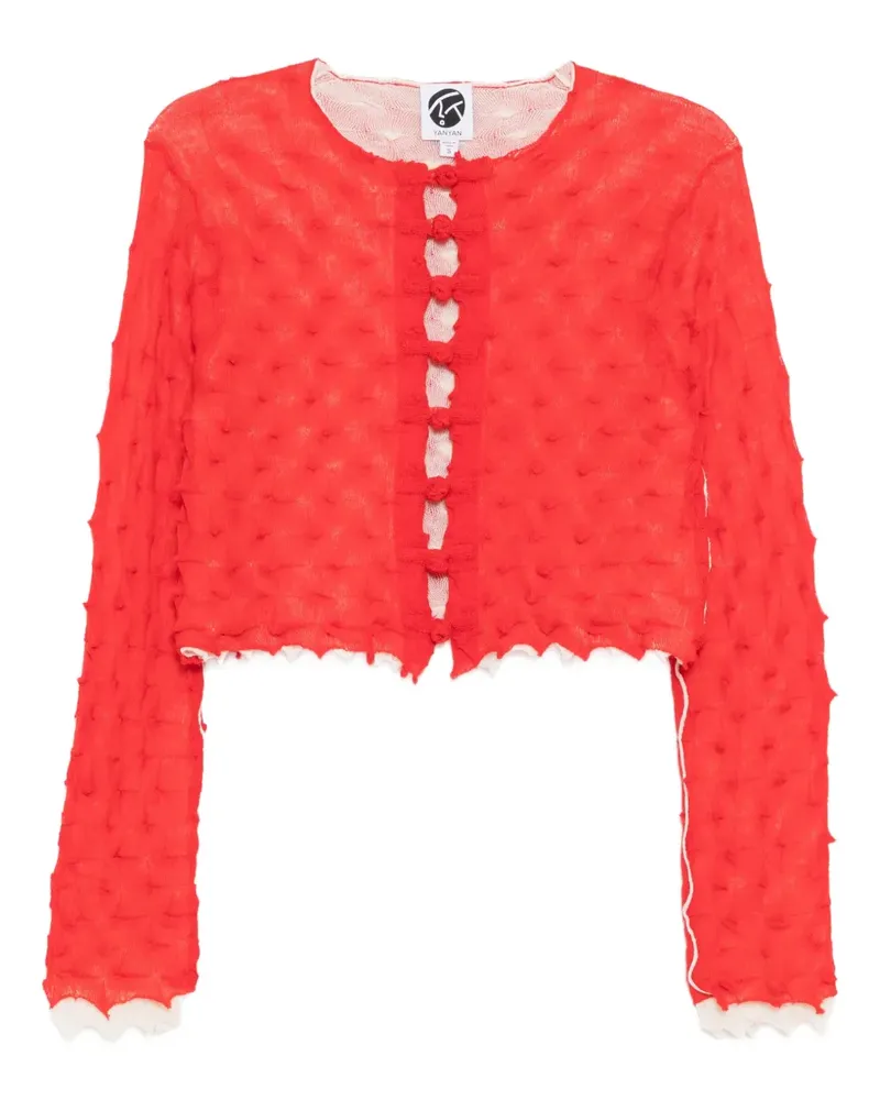 YANYAN KNITS Borlor cardigan - Rot Rot