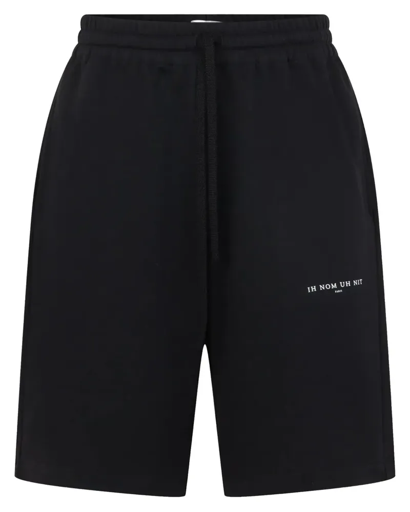 IH NOM UH NIT Joggingshorts mit Logo-Print - Schwarz Schwarz