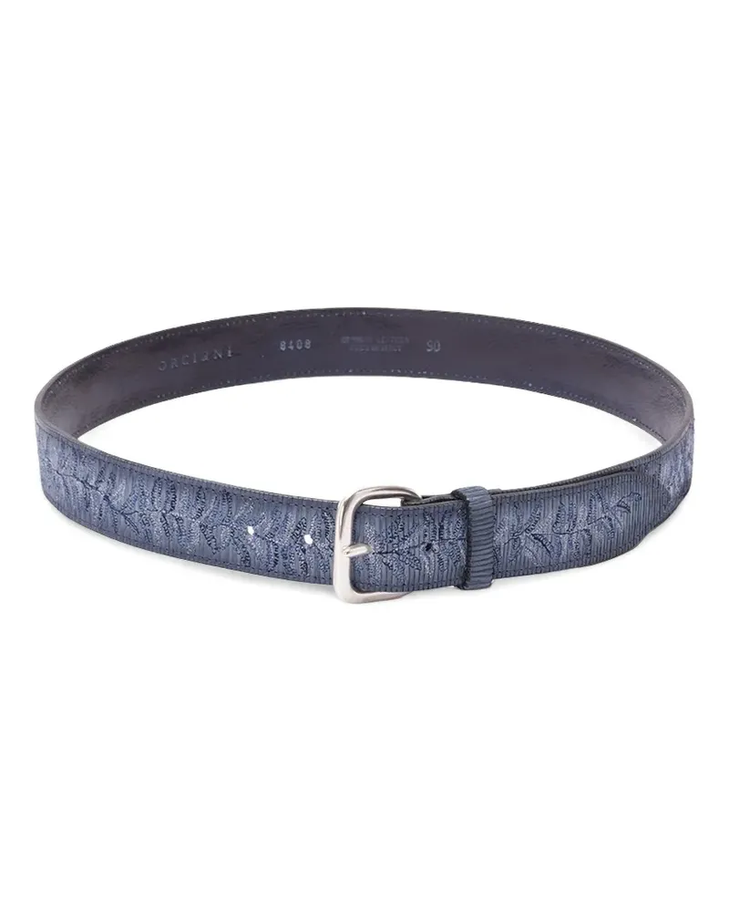 Orciani Blade Palm leather belt - Blau Blau