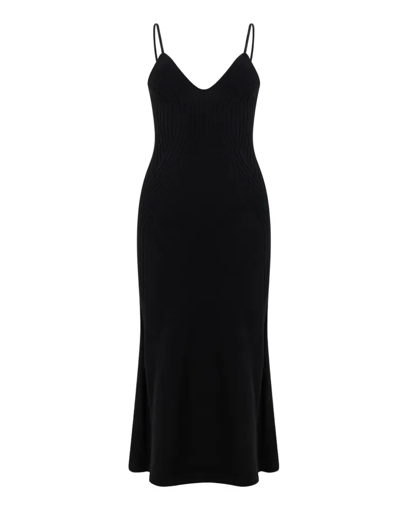 Alberta Ferretti V-neck maxi dress - Schwarz Schwarz