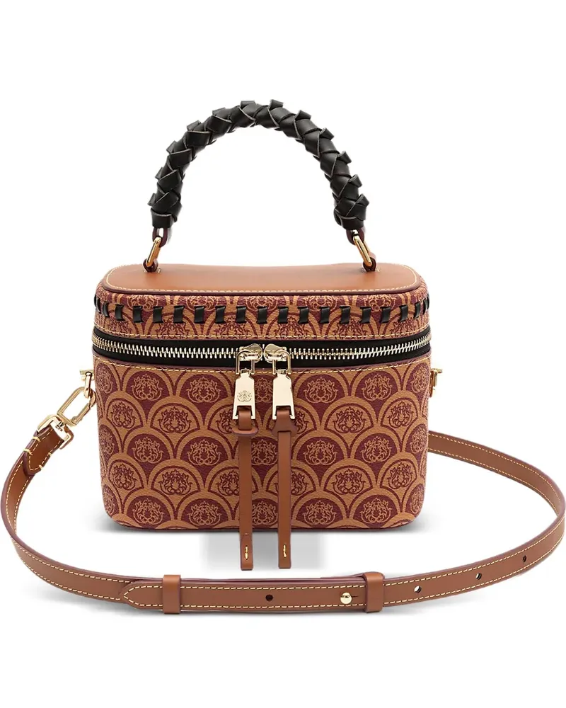 ISLA Sirena Schultertasche aus Canvas - Braun Braun