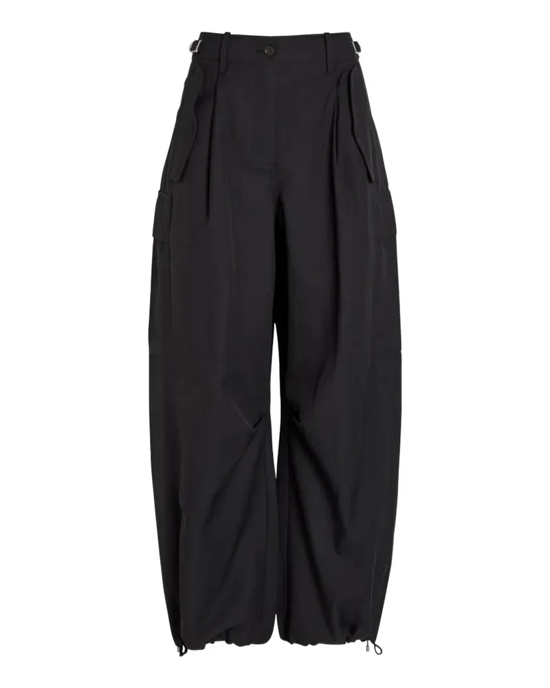 3.1 phillip lim pleated-detail cargo pants - Schwarz Schwarz