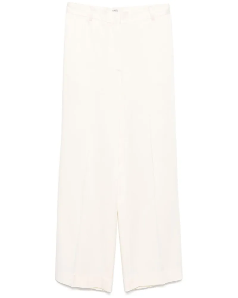 Totême Hose aus Chinakrepp - Nude Nude