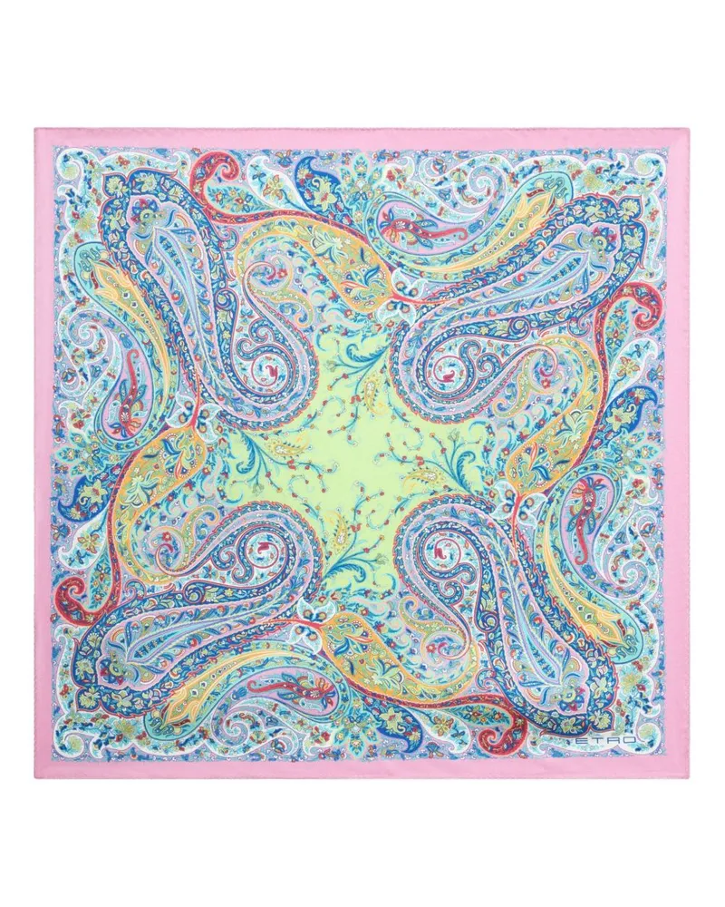 Etro Einstecktuch mit Paisleymuster - Rosa Rosa
