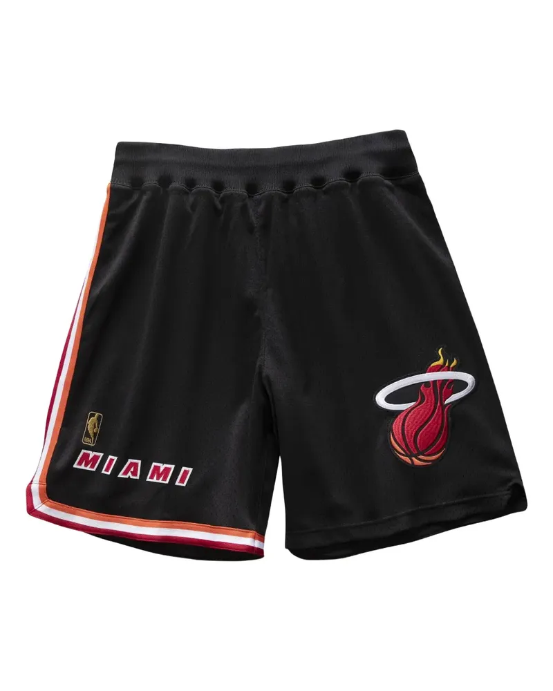 Mitchell & Ness NBA Miami Heat 96" Authentic Shorts - Schwarz Schwarz