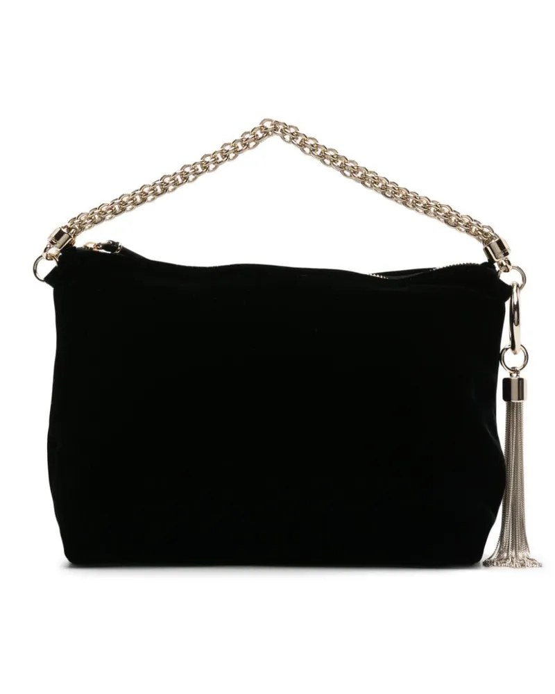 Jimmy Choo Callie Clutch aus Samt - Schwarz Schwarz