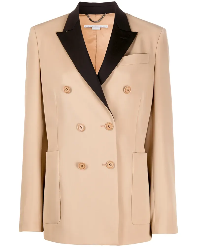 Stella McCartney Doppelreihiger Blazer - Nude Nude