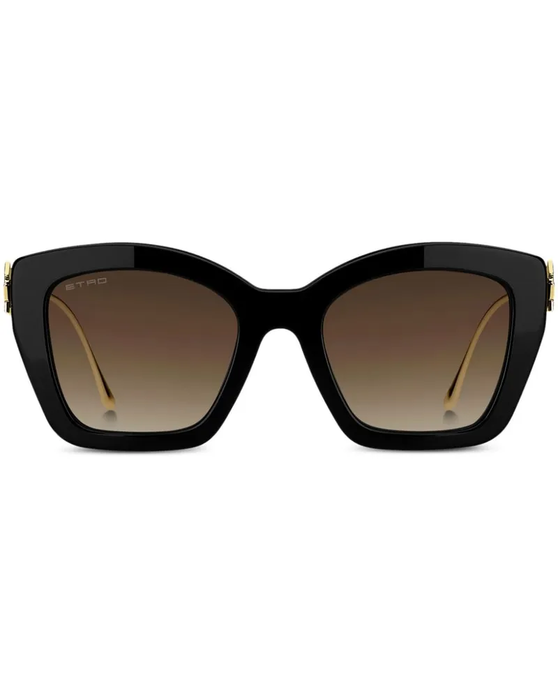 Etro Bold Pegaso Sonnenbrille - Schwarz Schwarz