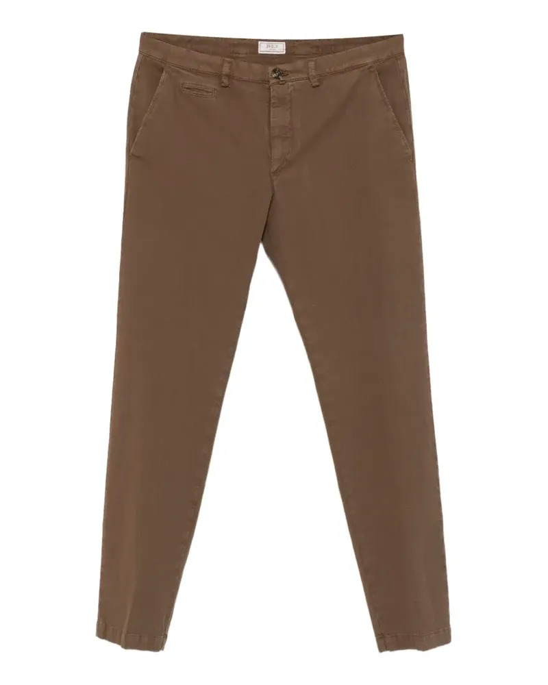 Briglia 1949 belt-loops chino trousers - Braun Braun