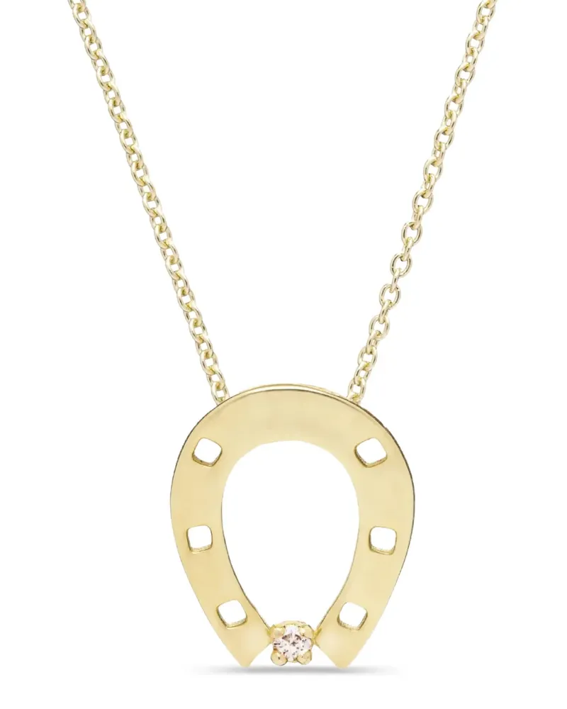 Aliita Horseshoe Halskette mit Diamant - Gold Gold