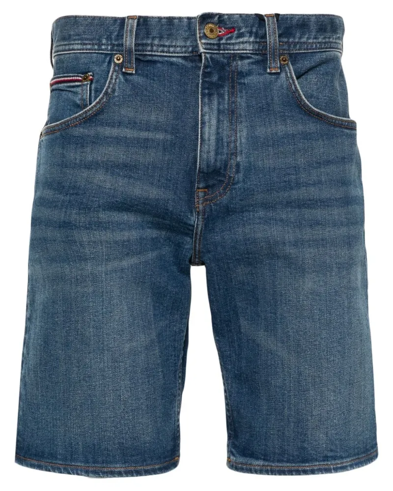 Tommy Hilfiger Jeans-Shorts mit Logo-Stickerei Blau