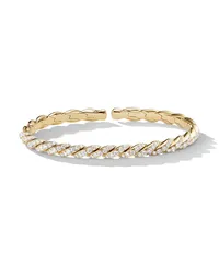 David Yurman 18kt 'Pavéflex' Gelbgoldarmband mit Diamanten Gold