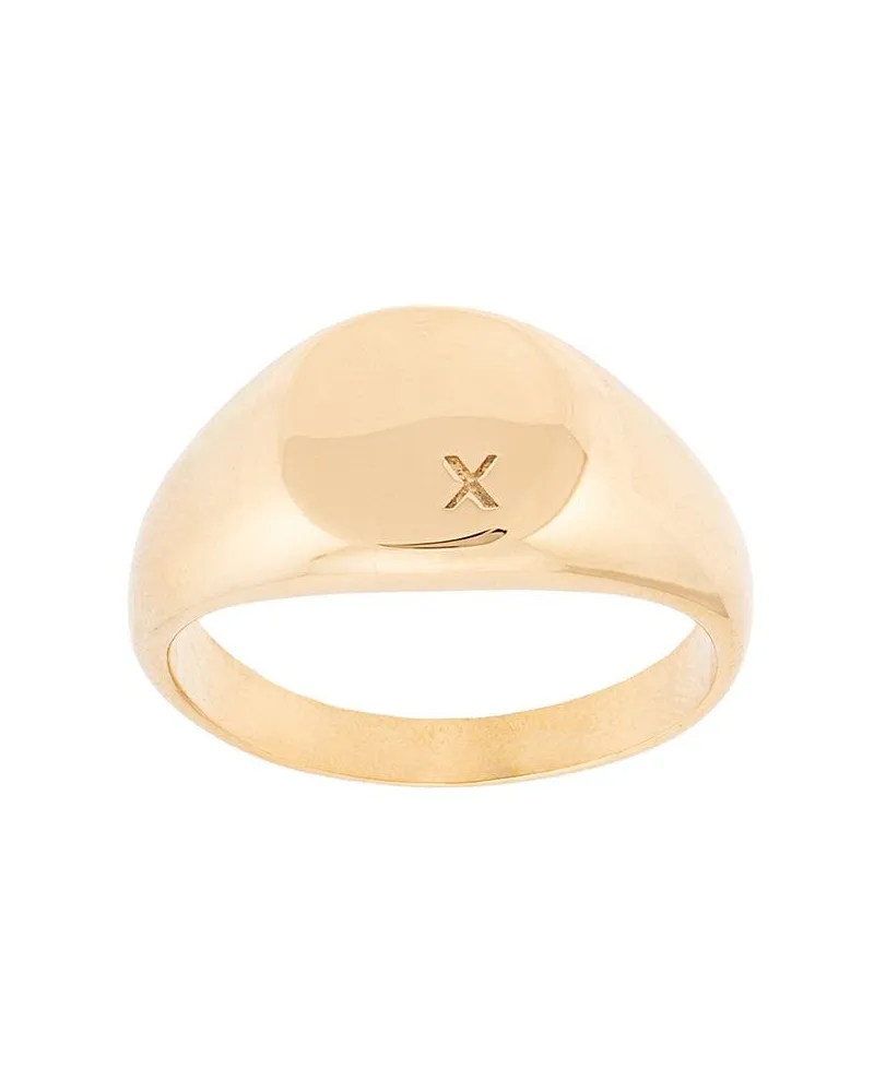 Nialaya Klassischer Siegelring - Gold Gold