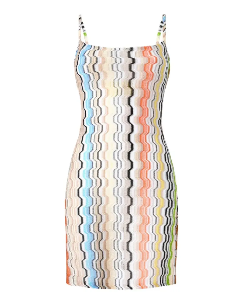Missoni Rückenfreies Minikleid mit Wellenmuster - Nude Nude