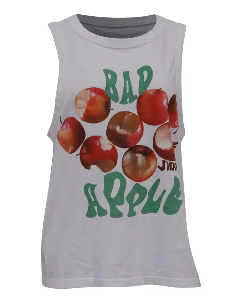 J.W.Anderson Ärmelloses Bad Apple T-Shirt - Weiß Weiß