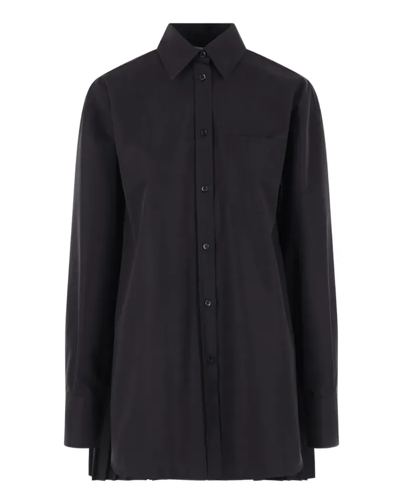 Max Mara pleated-back button-up shirt - Schwarz Schwarz