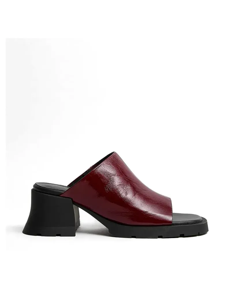 Miista patent-finish block-heel mules - Rot Rot