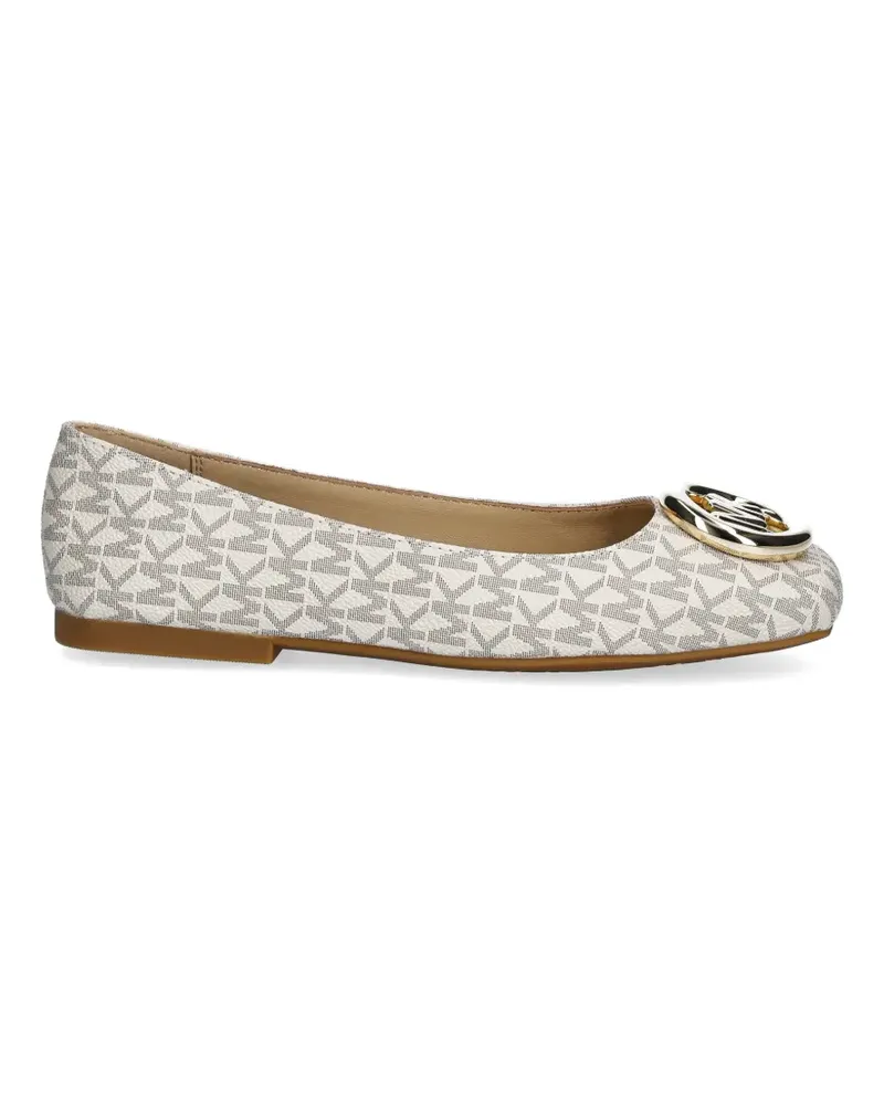 Michael Kors Milan Flex logo-pattern ballet flats - Nude Nude