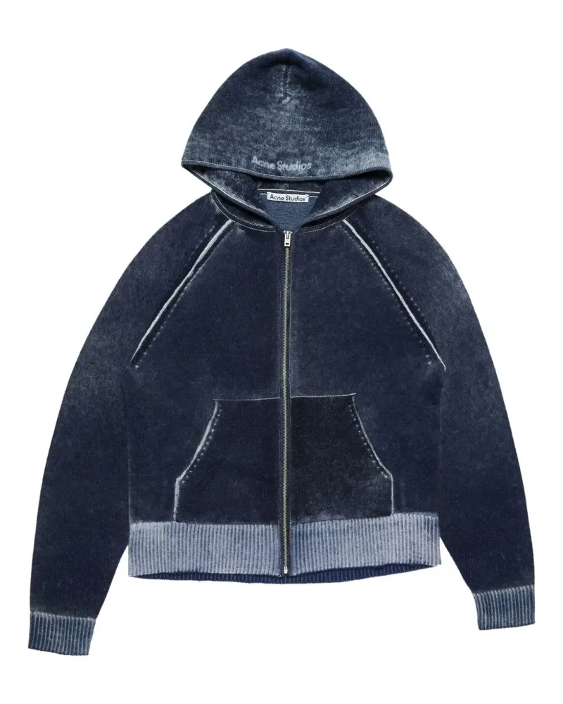 Acne Studios Kapuzenjacke mit Reißverschluss - Blau Blau
