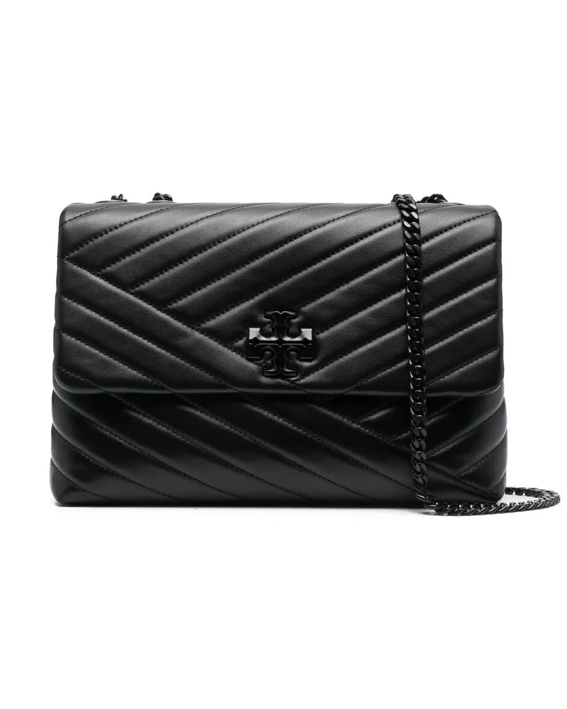 Tory Burch Wandelbare Kira Chevron Schultertasche - Schwarz Schwarz