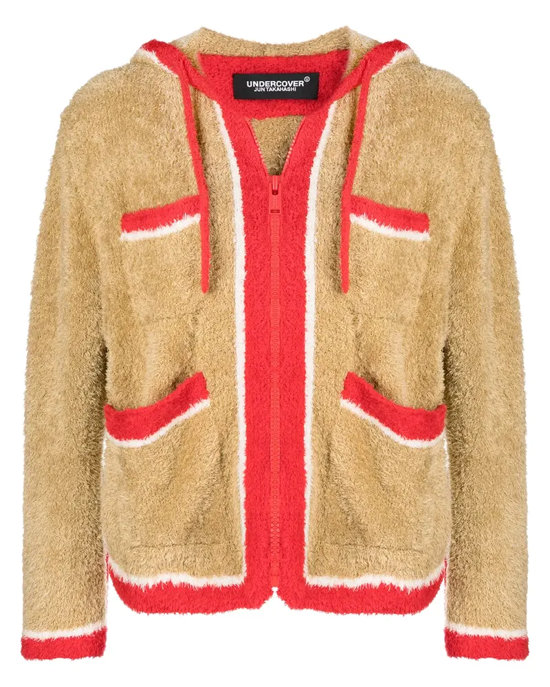 Undercover Texturierte Kapuzenjacke - Braun Braun