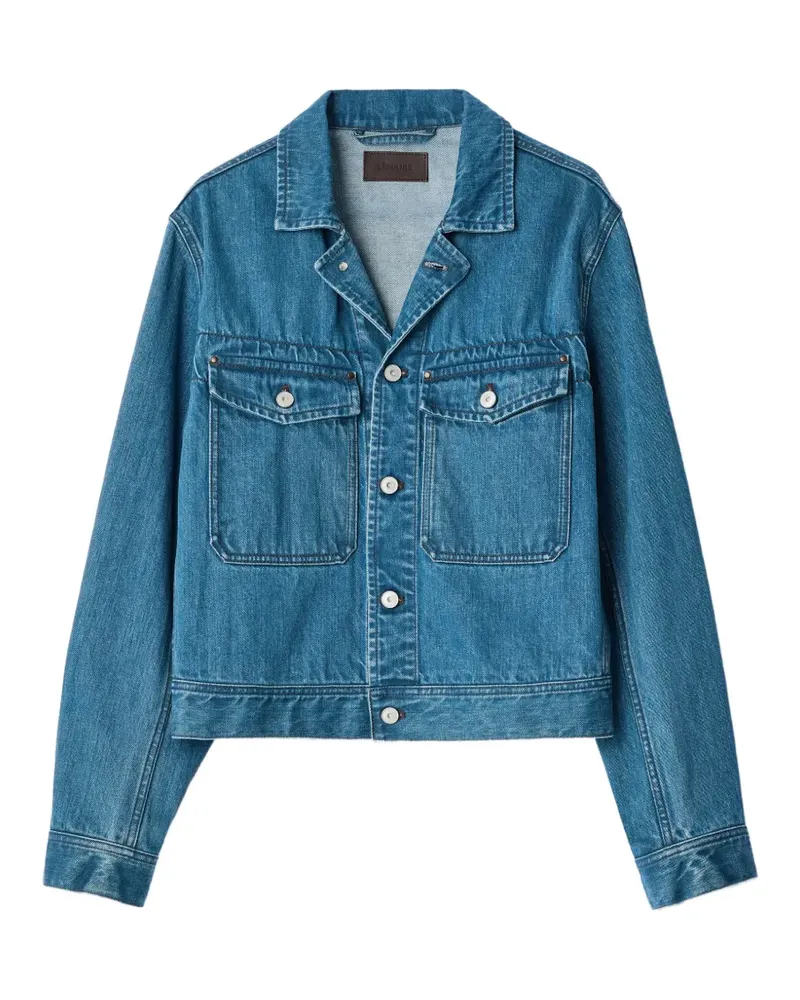 Christophe Lemaire Trucker-Jacke aus Indigo Selvedge-Denim - Blau Blau