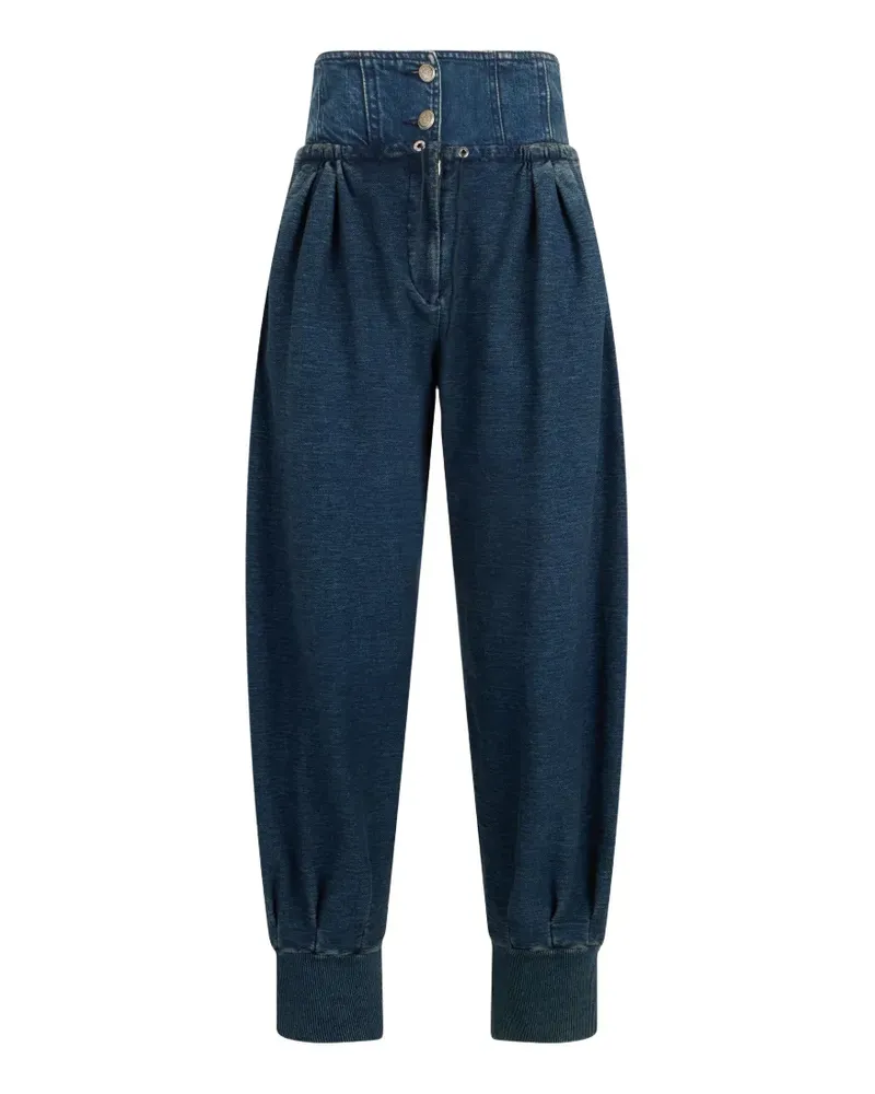 Alberta Ferretti Jeans mit Falten - Blau Blau