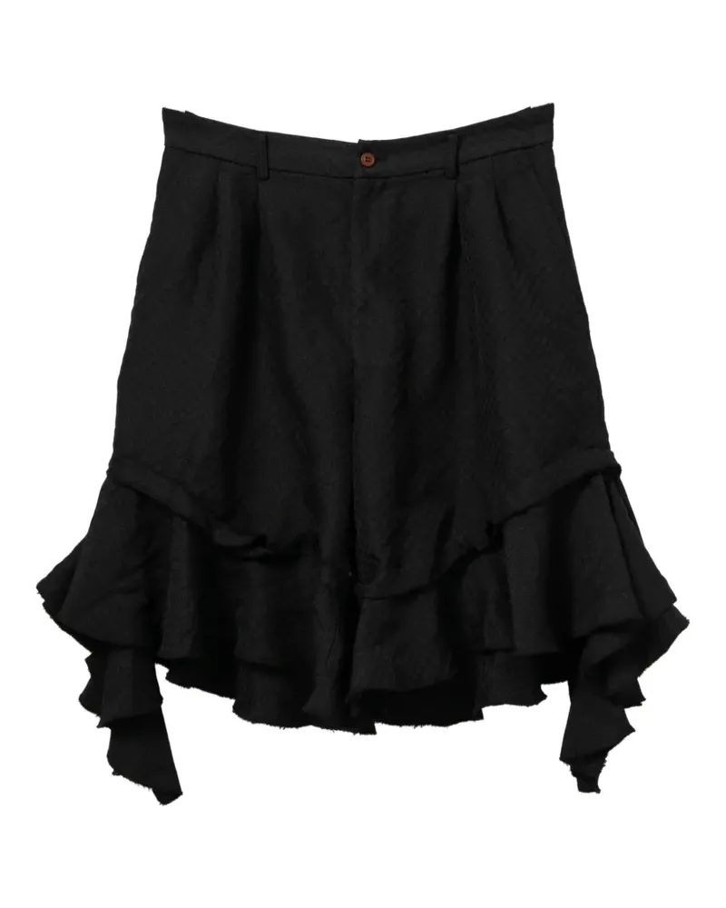 Comme des Garçons ruffled shorts - Schwarz Schwarz