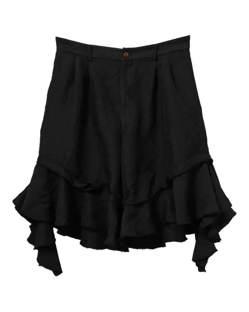 Comme des Garçons ruffled shorts - Schwarz Schwarz