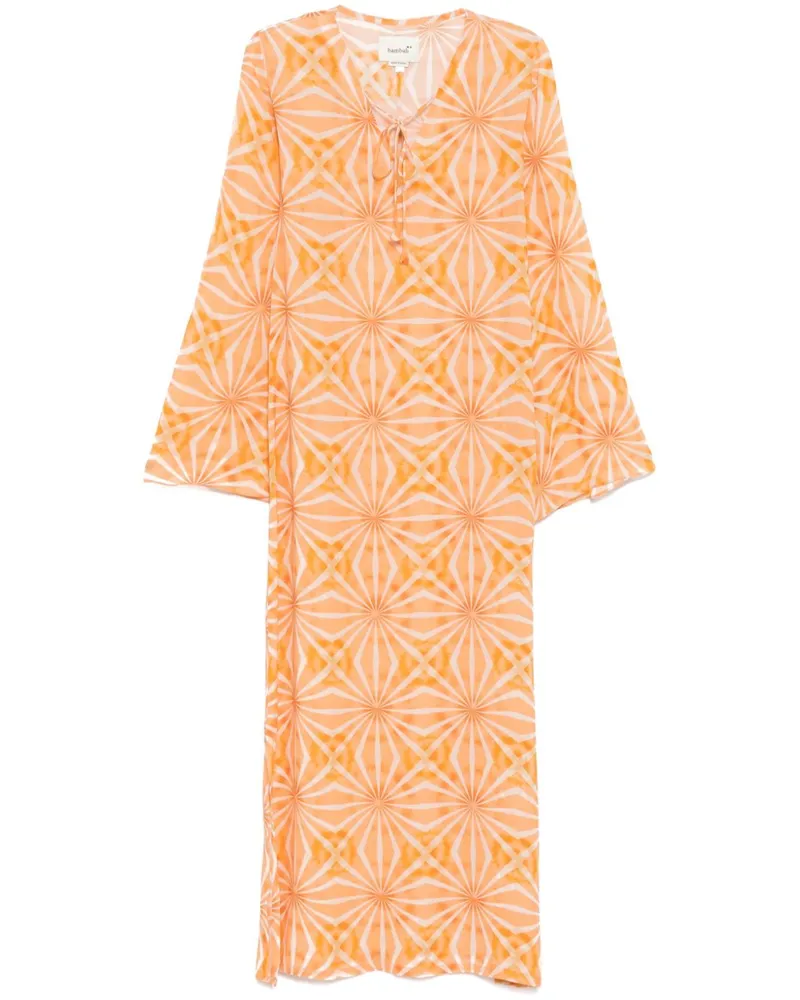 Bambah Kleid mit geometrischem Print - Orange Orange
