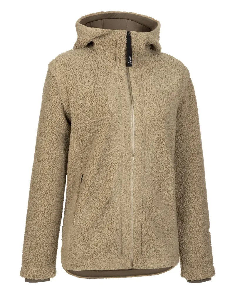 LaMunt Kapuzenjacke aus Teddy-Fleece - Braun Braun