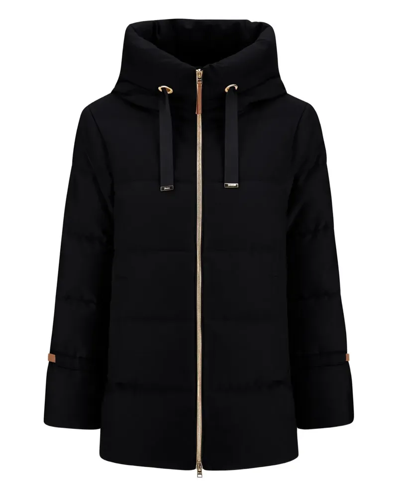 Herno Gesteppte Kapuzenjacke - Schwarz Schwarz