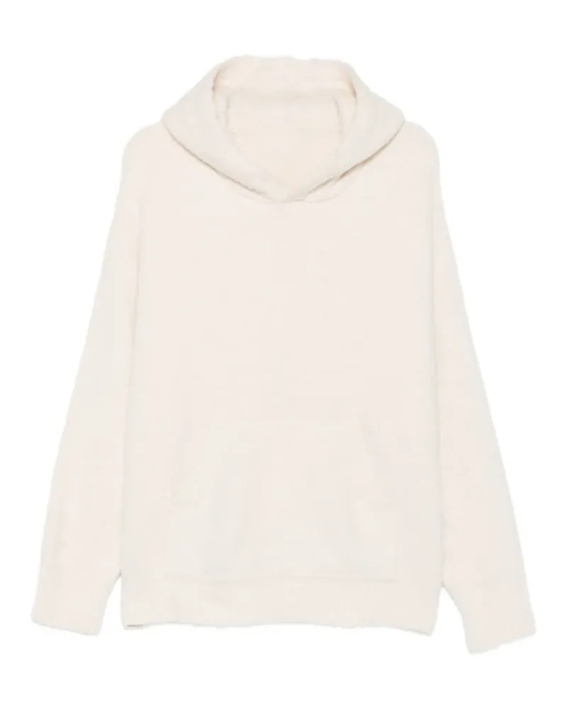 Roberto Collina Hoodie aus Bouclé-Strick - Nude Nude