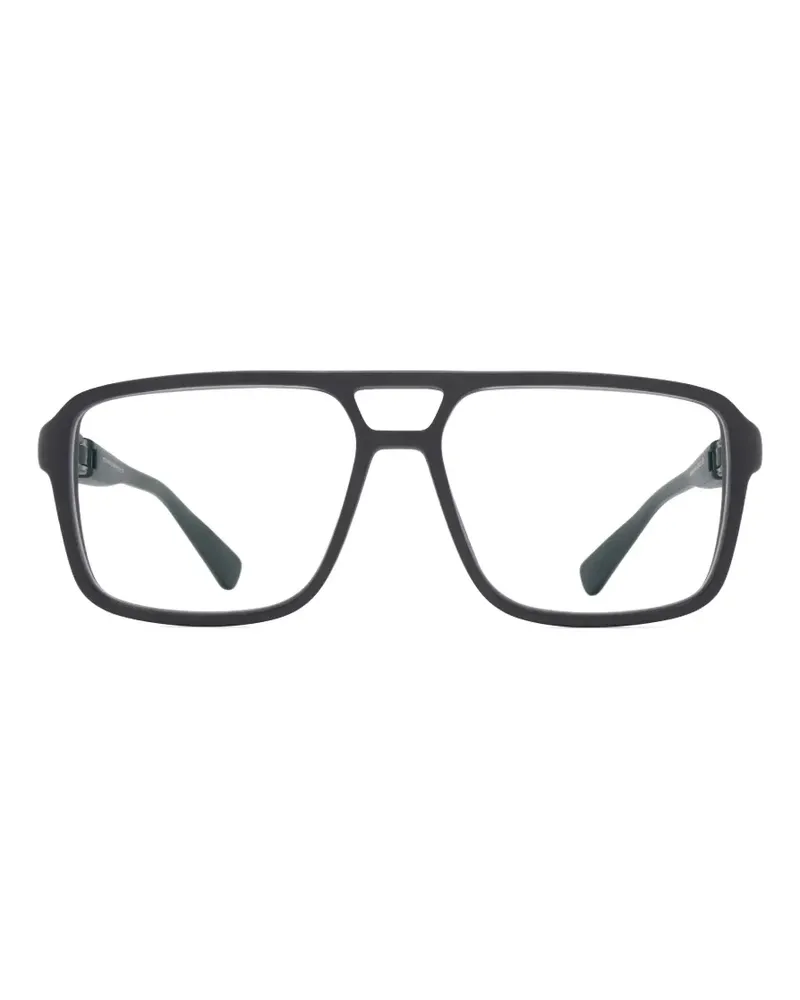 Mykita geometric-frame glasses - Schwarz Schwarz