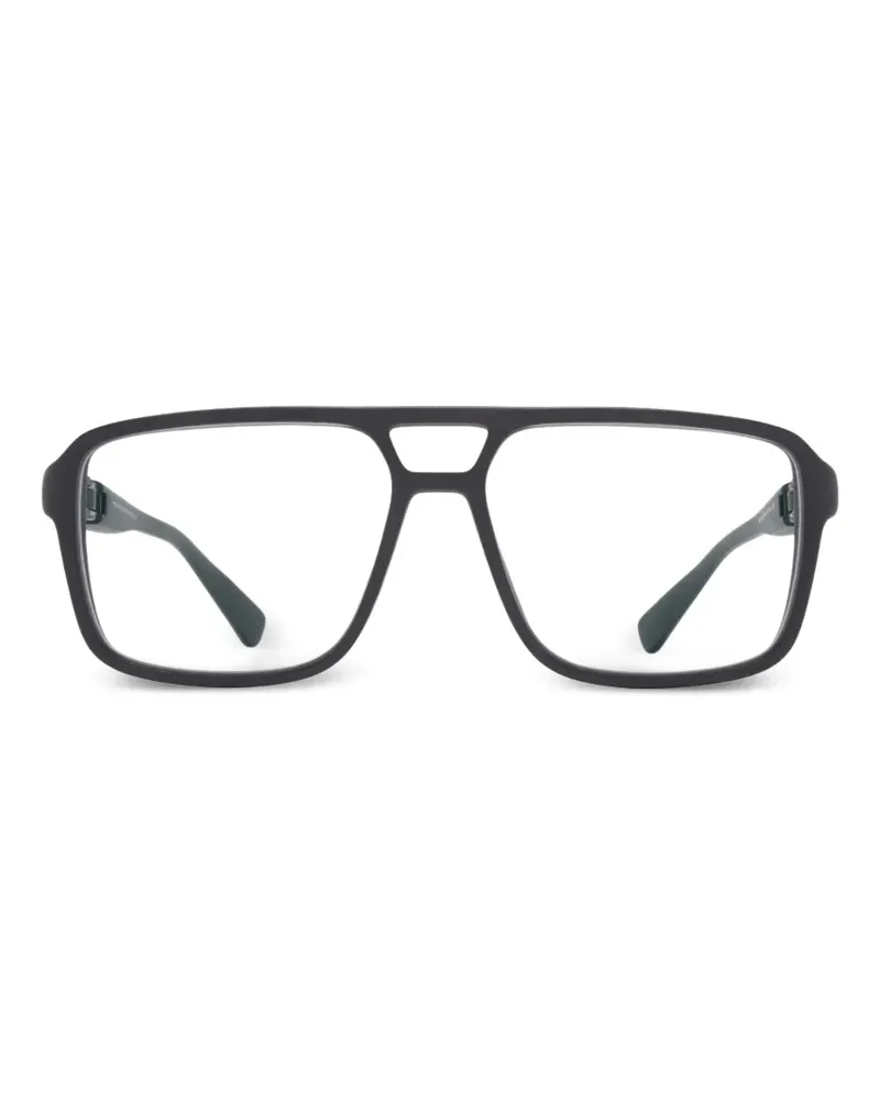 Mykita Brille mit geometrischem Gestell - Schwarz Schwarz