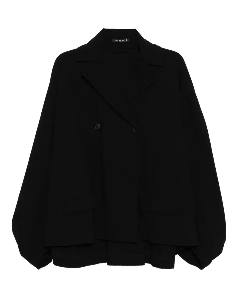Studiorundholz Jacke im Oversized-Look - Schwarz Schwarz