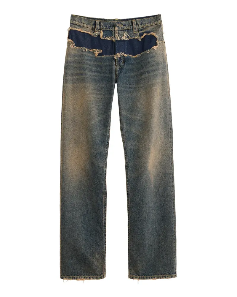 Maison Margiela Jeans in Distressed-Optik - Blau Blau