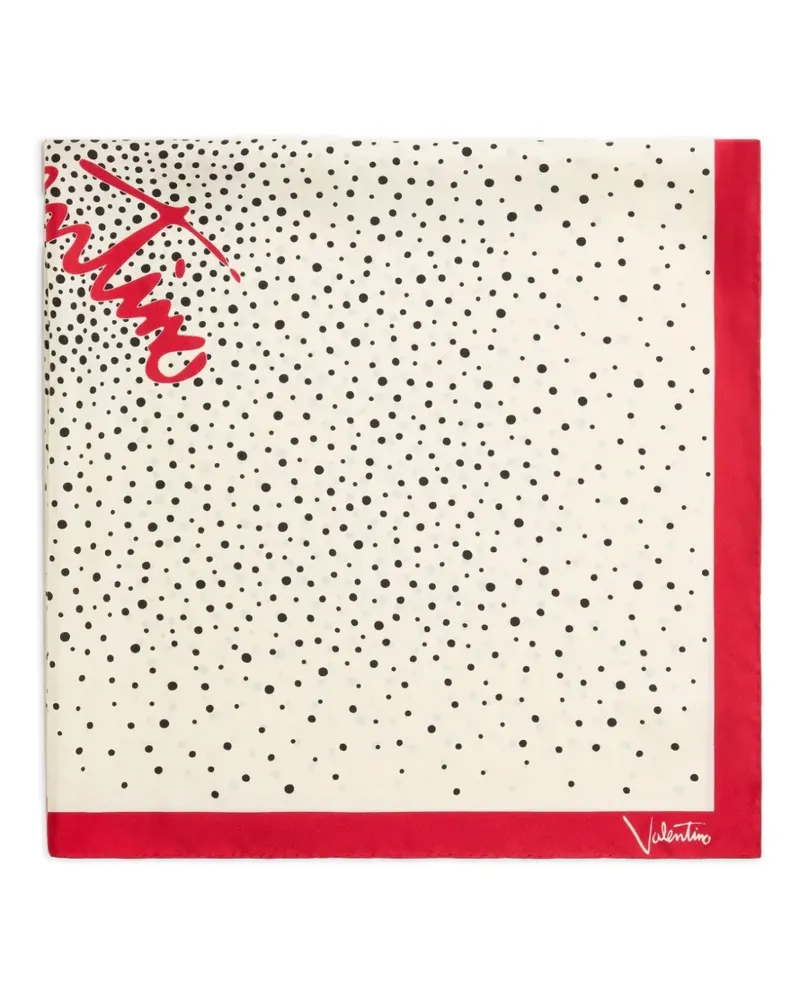 Valentino Garavani Dots Seidenschal - Nude Nude