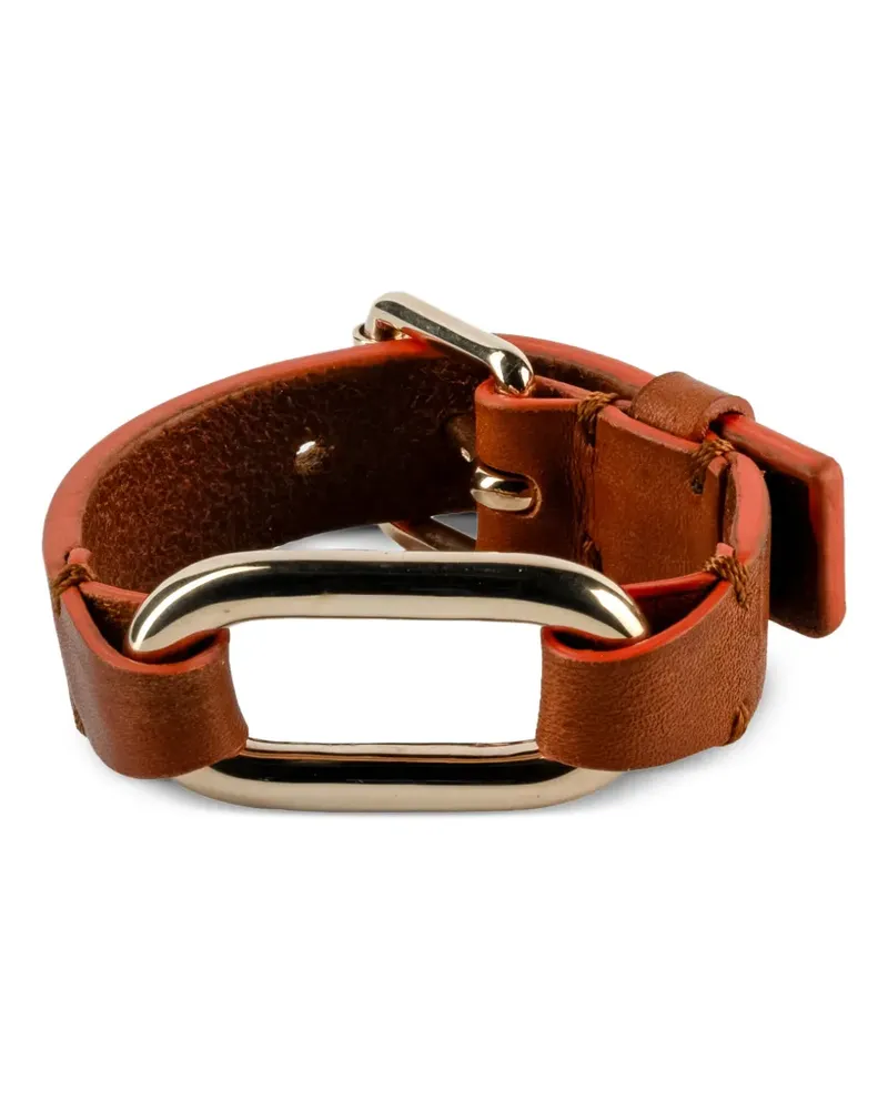 Parts Of Four Link Gauntlet Armband aus Sterlingsilber - Braun Braun