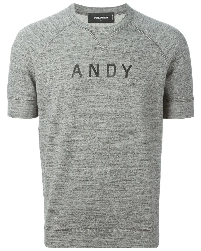 Dsquared2 Kurzärmeliges 'Andy' Sweatshirt - Grau Grau