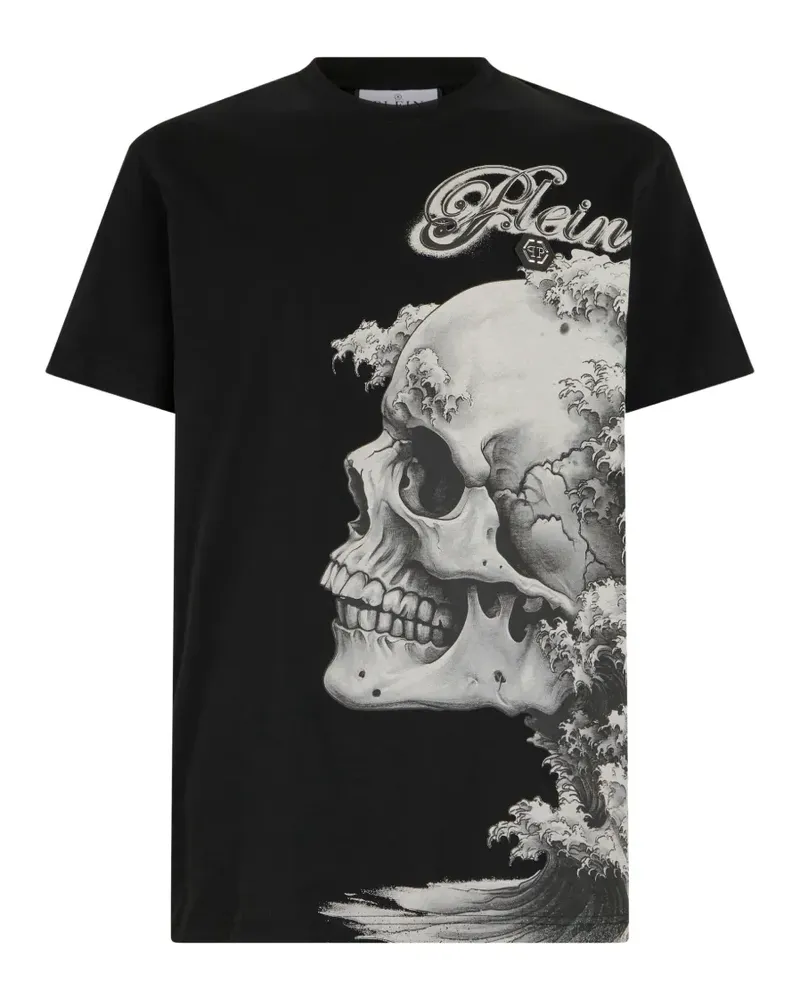 Philipp Plein T-Shirt mit Rundhalsausschnitt - Schwarz Schwarz