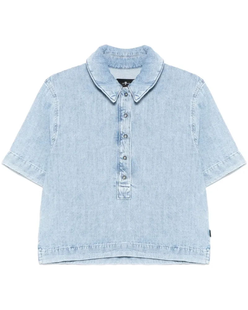 7 for all mankind Kansas Poloshirt - Blau Blau