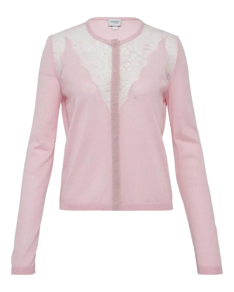 Giambattista Valli lace-detailing cardigan - Rosa Rosa