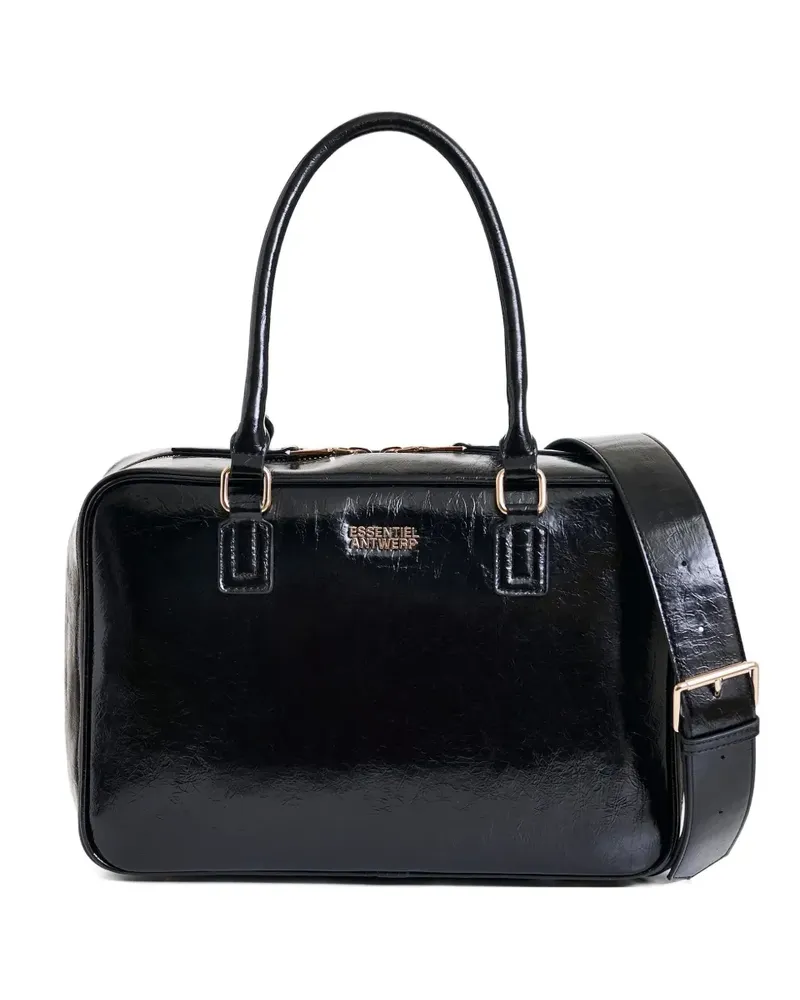Essentiel Iremy Schultertasche mit Reißverschluss - Schwarz Schwarz