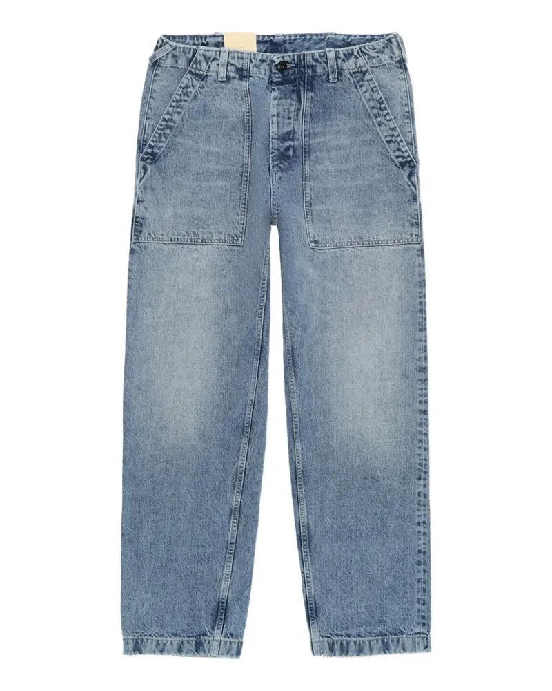 Fortela Newfatigue bleach-wash jeans - Blau Blau